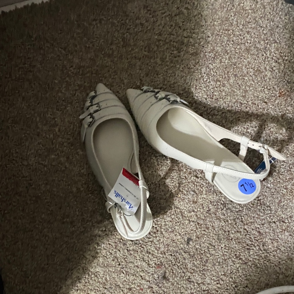 Naturalizer Cream Slingback Heels